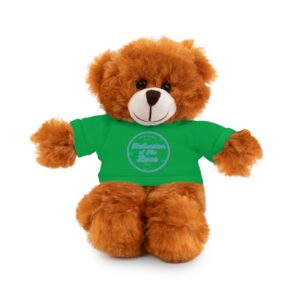 Plush Bear with Green Tee — Cute Teddy Gift with Custom Shirt