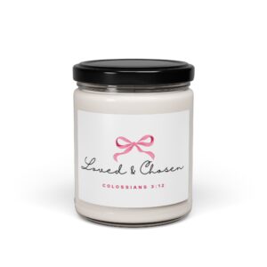 Loved & Chosen Scented Soy Candle — 9oz Inspirational Christian Gift (Colossians 3:12)