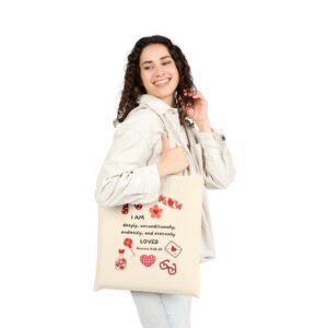 Tote Bag — "I Am Loved" Christian Canvas Tote