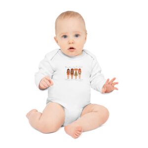 Baby Bodysuit — "Beautifully Created - Set Apart & Appointed (Jeremiah 1:5) Long-Sleeve Organic Infant Onesie