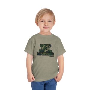 Toddler Tee — "God's Son, God's Friend, Warrior" Camouflage Christian Kids T-Shirt