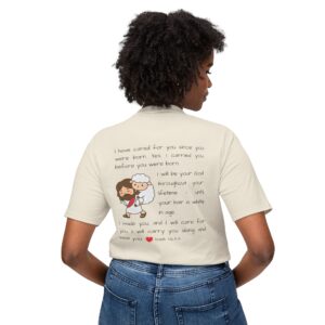 Christian Jesus Shirt – "I Have Carried You" Inspirational Tee