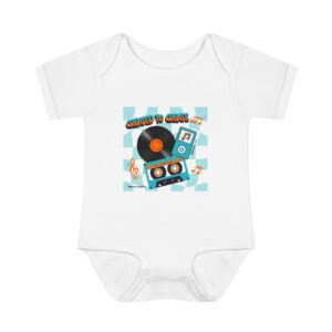 Retro Music Baby Bodysuit - 'Created to Create' Infant Onesie