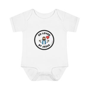 So Loved by Jesus Baby Bodysuit – Christian Infant Onesie