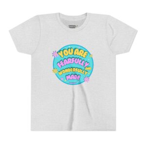 Youth Tee — "You Are Fearfully and Wonderfully Made" Inspirational Kids Shirt