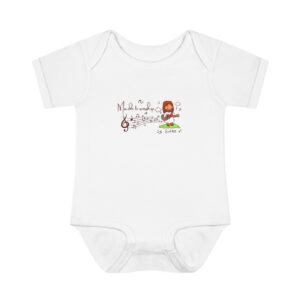 Infant Bodysuit "Made to Worship" Cute Music Note Baby Onesie