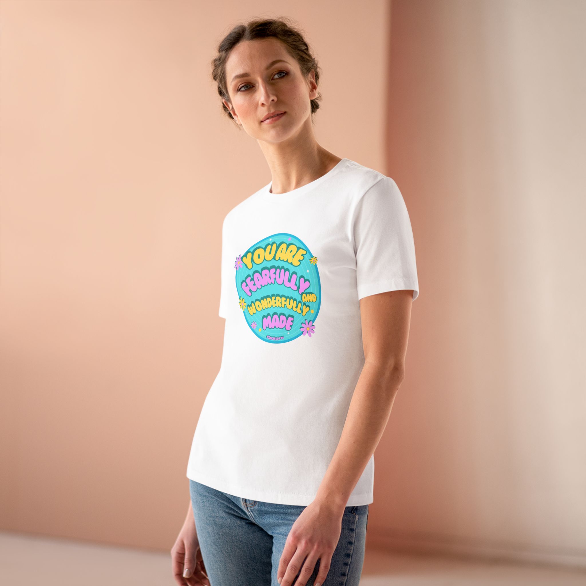 You Are Fearfully & Wonderfully Made Tee — Inspirational Women’s Cotton Shirt