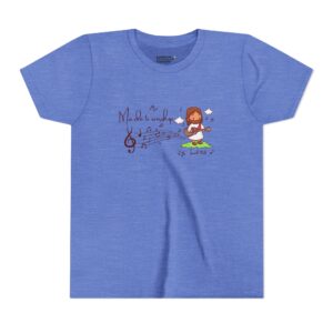 Kids Music Tee – "Made to Worship" Cute Guitar Kid Graphic Youth Shirt
